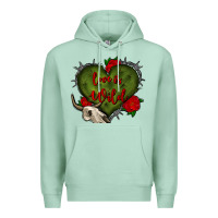 Seafoam love is wild with bullskull olivia Premium Hoodie - OliviaCreatesArt