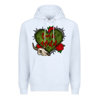 White love is wild with bullskull olivia Premium Hoodie - OliviaCreatesArt
