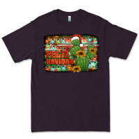Plum feliz navidad merry christmas cactus Premium Tee - Jasminsmagicworld