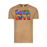 Vintage Camel Pride LGBTQ+ Choose Love Vintage Tee - BundleAndBundleShop
