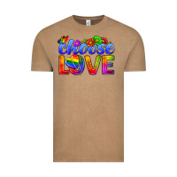 Vintage Coffee Pride LGBTQ+ Choose Love Vintage Tee - BundleAndBundleShop
