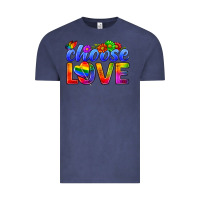 Vintage Denim Pride LGBTQ+ Choose Love Vintage Tee - BundleAndBundleShop