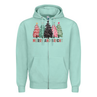 Seafoam merry and bright Zipper Hoodie - CowGirlArtShop
