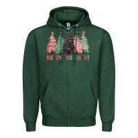 Sports Green merry and bright Zipper Hoodie - CowGirlArtShop