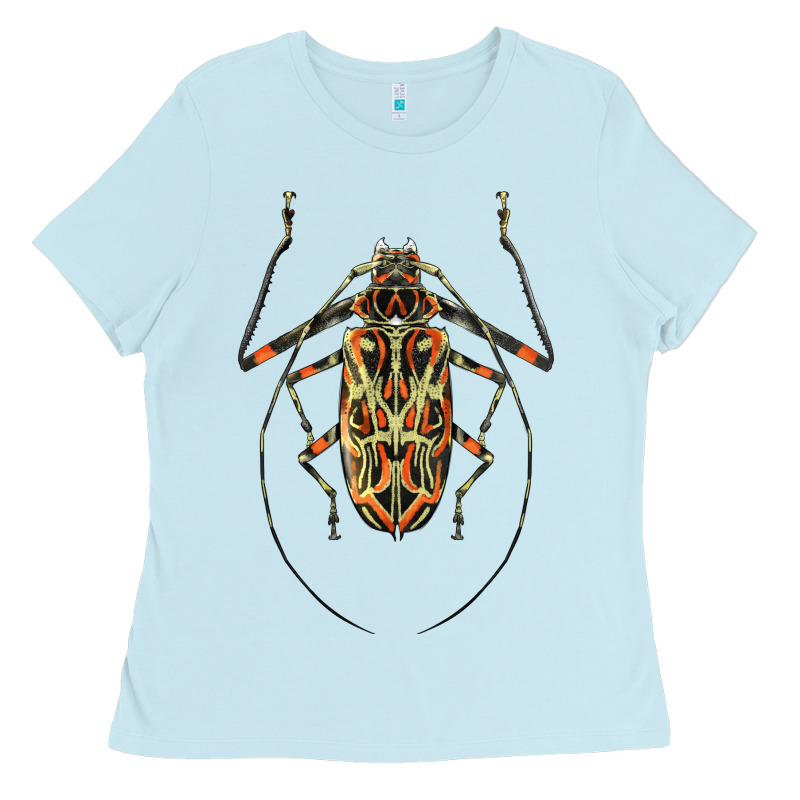 Acrocinus Beetle Illustrations Ladies Tee by LillyAllenDesigns | Teevron