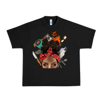 Black Wild Camping Afro Messy Bbs Urban Heavy Tee - BundleAndBundleShop