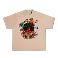 Burro Wild Camping Afro Messy Bbs Urban Heavy Tee - BundleAndBundleShop