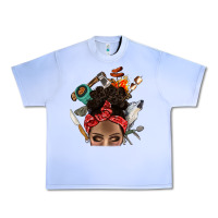 Grape Ice Wild Camping Afro Messy Bbs Urban Heavy Tee - BundleAndBundleShop