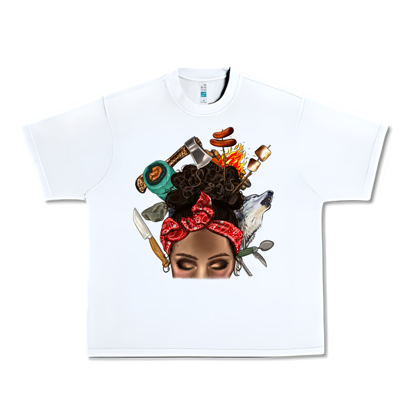 Wild Camping Afro Messy Bbs Urban Heavy Tee by BundleAndBundleShop | Teevron