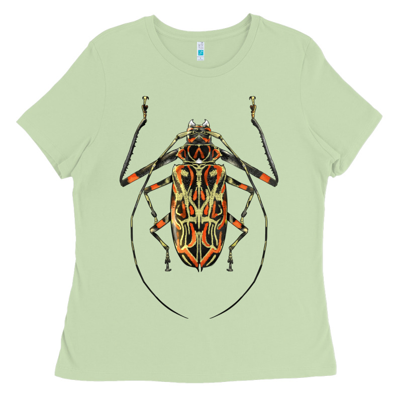 Acrocinus Beetle Illustrations Ladies Tee by LillyAllenDesigns | Teevron