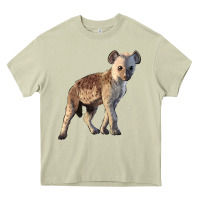 Mossy Baby Hyena Illustrations Heavy Core Tee - LillyAllenDesigns