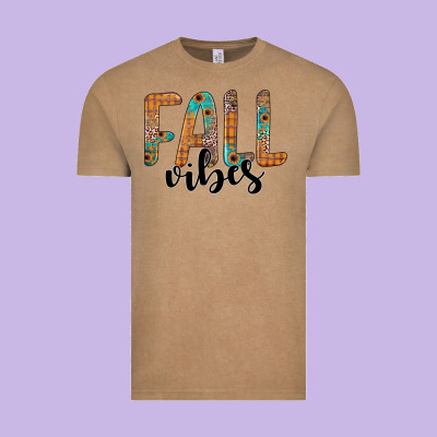 Fall Vibes Vintage Tee Designed By Jahusdesignshop