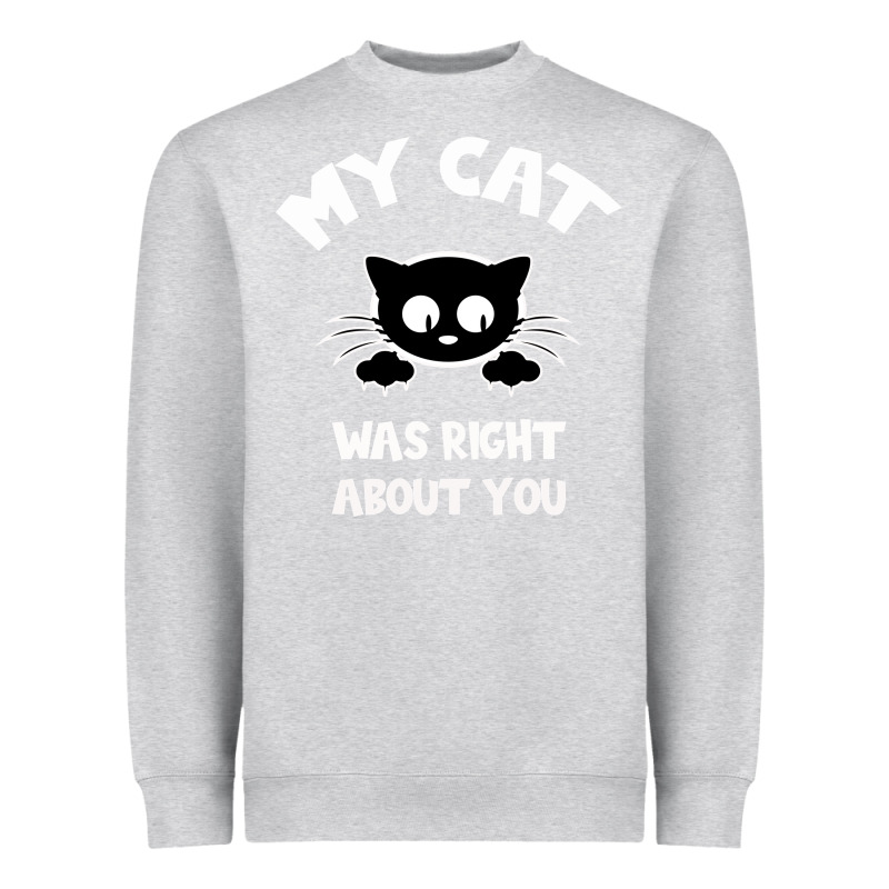 My Cat Was Right About You Heavyweight Sweatshirt by Bettercallsaul | Teevron