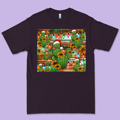 Feliz Navidad Merry Christmas Cactus Tumbler Premium Tee Designed By Jasminsmagicworld