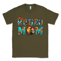 Army Green Western Rodeo Mom Classic Tee - BundleAndBundleShop
