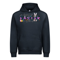 Navy Happy Easter Y'all Urban Hoodie - CowhideDigitalArt