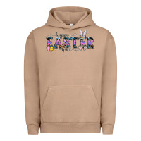Pigment Burro Happy Easter Y'all Urban Hoodie - CowhideDigitalArt