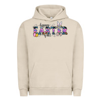 Pigment French Oak Happy Easter Y'all Urban Hoodie - CowhideDigitalArt