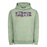 Pigment Oil Green Happy Easter Y'all Urban Hoodie - CowhideDigitalArt