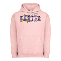 Pigment Salmon Happy Easter Y'all Urban Hoodie - CowhideDigitalArt