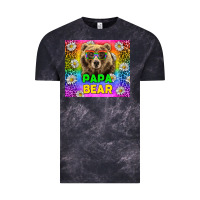 Cloud Black Western Papa Bear LGBTQ+ Tumbler Vintage Tee - BundleAndBundleShop
