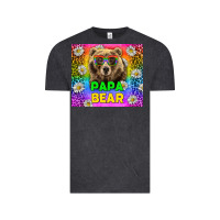 Vintage Black Western Papa Bear LGBTQ+ Tumbler Vintage Tee - BundleAndBundleShop