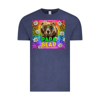 Vintage Denim Western Papa Bear LGBTQ+ Tumbler Vintage Tee - BundleAndBundleShop