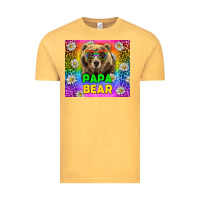 Vintage Mustard Western Papa Bear LGBTQ+ Tumbler Vintage Tee - BundleAndBundleShop