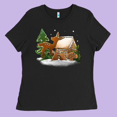 Christmas Cookies Ladies Tee Designed By Jasminsmagicworld