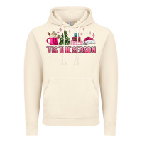 Vintage Artic tis the season pink christmas Vintage Hoodie - MaliasSmallBusiness