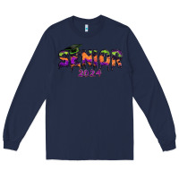 Navy senior 2024 halloween Long Sleeve Tee - RanaPortraitStore