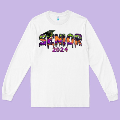 Senior 2024 Halloween Long Sleeve Tee Designed By Ranaportraitstore