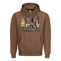 Chestnut rockin around the christmas tree Zipper Hoodie - CowGirlArtShop