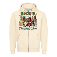 Rockin Around The Christmas Tree Zipper Hoodie | Teevron