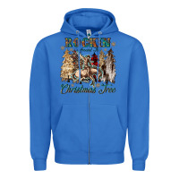 True Royal rockin around the christmas tree Zipper Hoodie - CowGirlArtShop