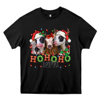 Black ho ho ho heifer christmas heifers Heavy Core Tee - Jasminsmagicworld