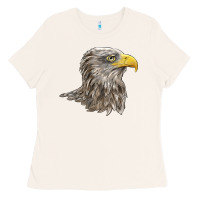 American White Sea Eagle Head Ladies Tee | Teevron