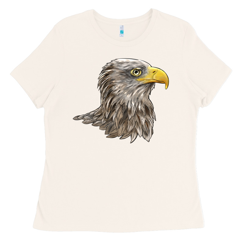 American White Sea Eagle Head Ladies Tee by LillyAllenDesigns | Teevron