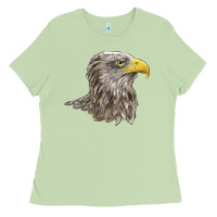 Matcha American White Sea Eagle Head Ladies Tee - LillyAllenDesigns