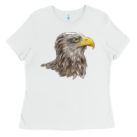 White American White Sea Eagle Head Ladies Tee - LillyAllenDesigns