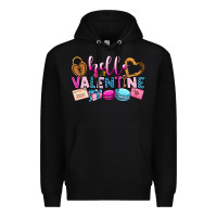 Black hello valentine Premium Hoodie - OliviaCreatesArt