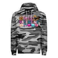 Slate Camo hello valentine Premium Hoodie - OliviaCreatesArt