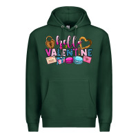 Sports Green hello valentine Premium Hoodie - OliviaCreatesArt