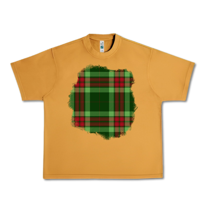 Christmas Tartan Patch Urban Heavy Tee by BundleAndBundleShop | Teevron