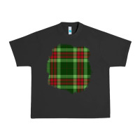 Pigment Black Christmas Tartan Patch Urban Heavy Tee - BundleAndBundleShop