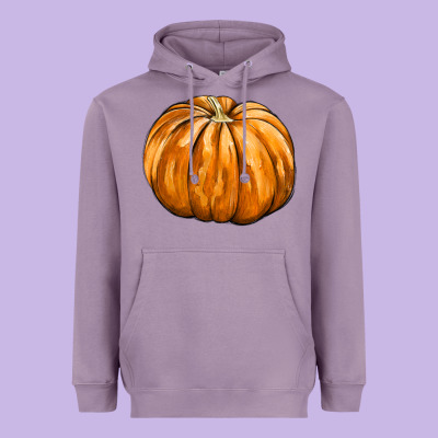 Pumpkin Heavyweight Hoodie Designed By Fadigitalartstudio
