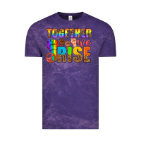 Cloud Purple Western LGBTQ+ Together We Rise Vintage Tee - BundleAndBundleShop