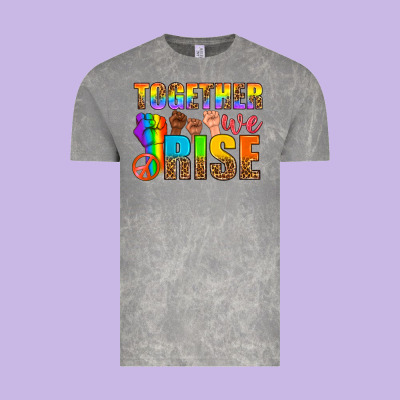 Western Lgbtq+ Together We Rise Vintage Tee Designed By Bundleandbundleshop