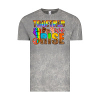 Cloud Rock Western LGBTQ+ Together We Rise Vintage Tee - BundleAndBundleShop