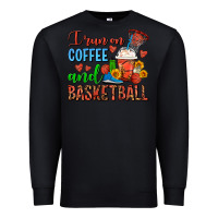 Black I Run On Coffee And Basketball Frappe Premium Sweatshirt - FaDigitalArtStudio